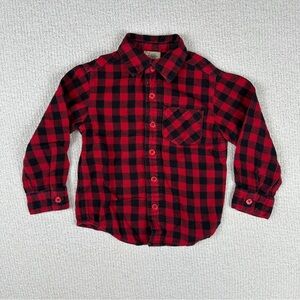 Arizona Jean Company Red and Black Checkered Kids Shirt